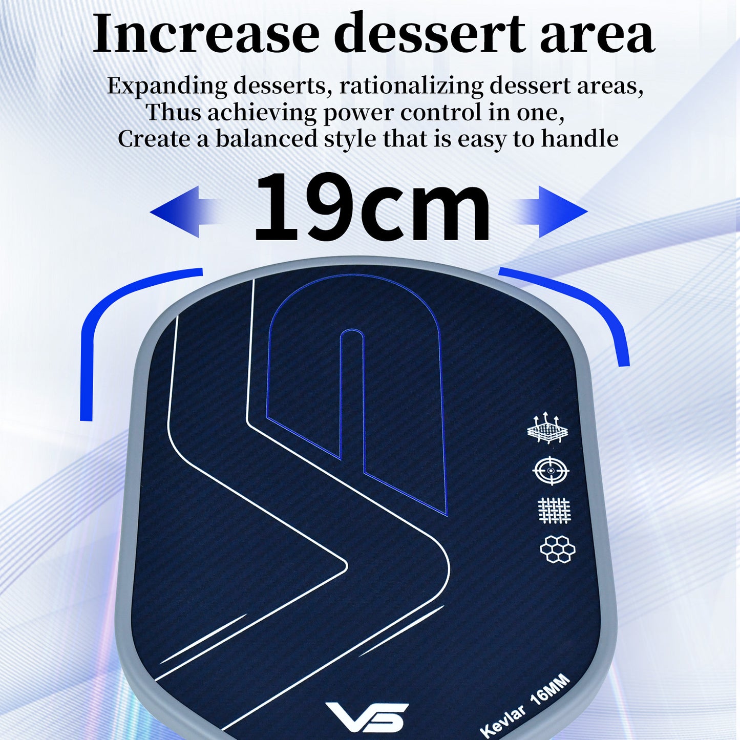 Kevlar Racket Raw Carbon Fiber T700 16MM Polypropylene Honeycomb Core Pickleball Paddle Designed for Control Spin & Consistency