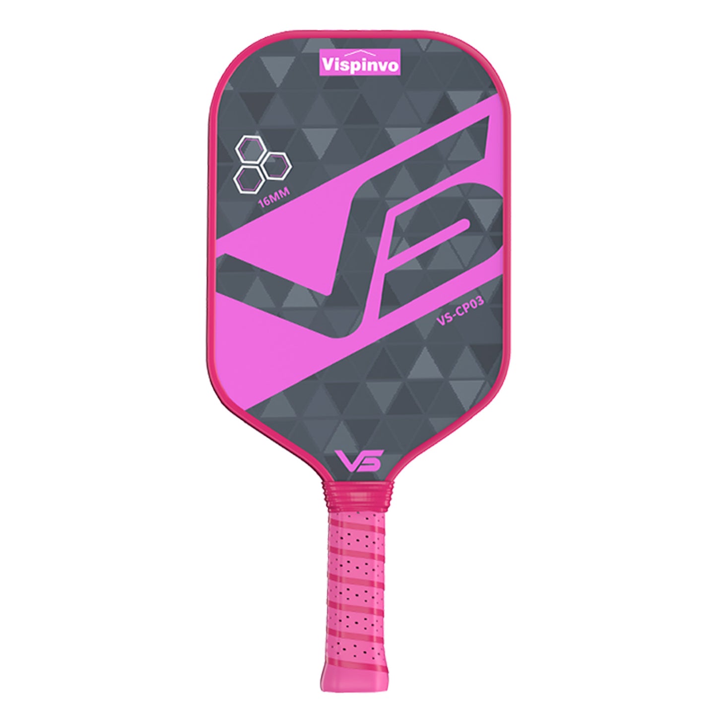 Vispinvo New Arrival Fiberglass 16mm standard racket thickness pickleball paddle