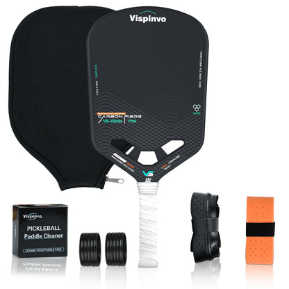 USAPA Approved, High Level VISPINVO VS-YBV34 Lightweight Pickleball Paddle Edgeless, 16MM T700 Thermoformed Raw Carbon Fiber Pickleball Paddle, Foam Injected Edges for Expanded Sweet Spot, Control and Balance
