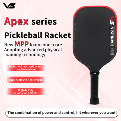 Apex Series/USAPA Certified Paddle/Quantum MPP/5th Generation Pickleball Paddle/Toray T700 Carbon Fibre/Hot Pressed Integrated/Microporous Core Double-Layer Foam/Fully Equipped Gift Set