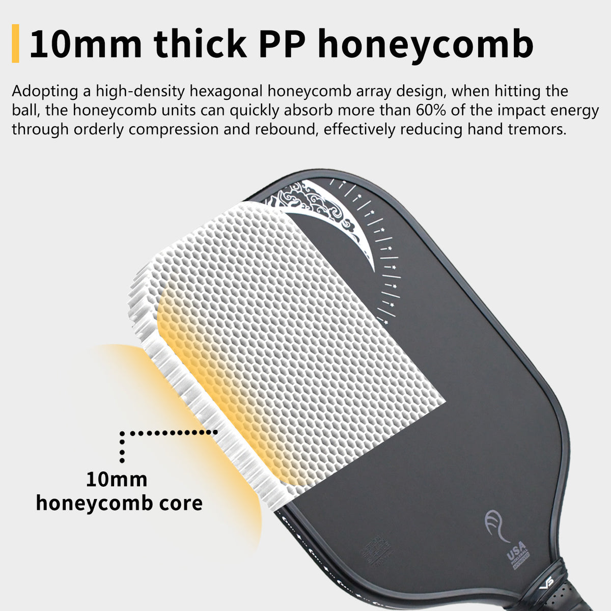 VISPINVO Selene T700 carbon fibre pickleball