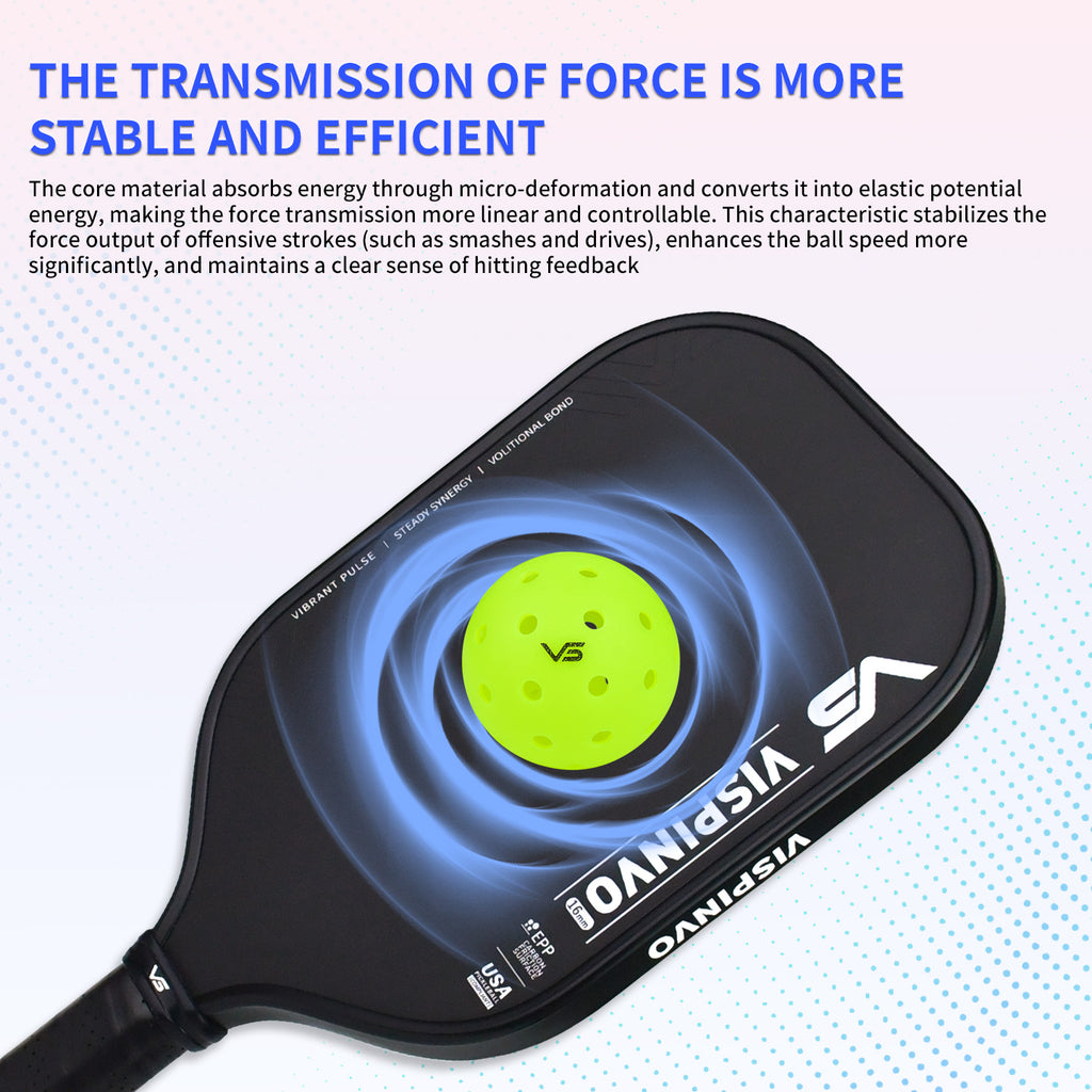VSPINVO Apex Critical EPP 5th Generation T700 Carbon Fiber Pickleball Paddle