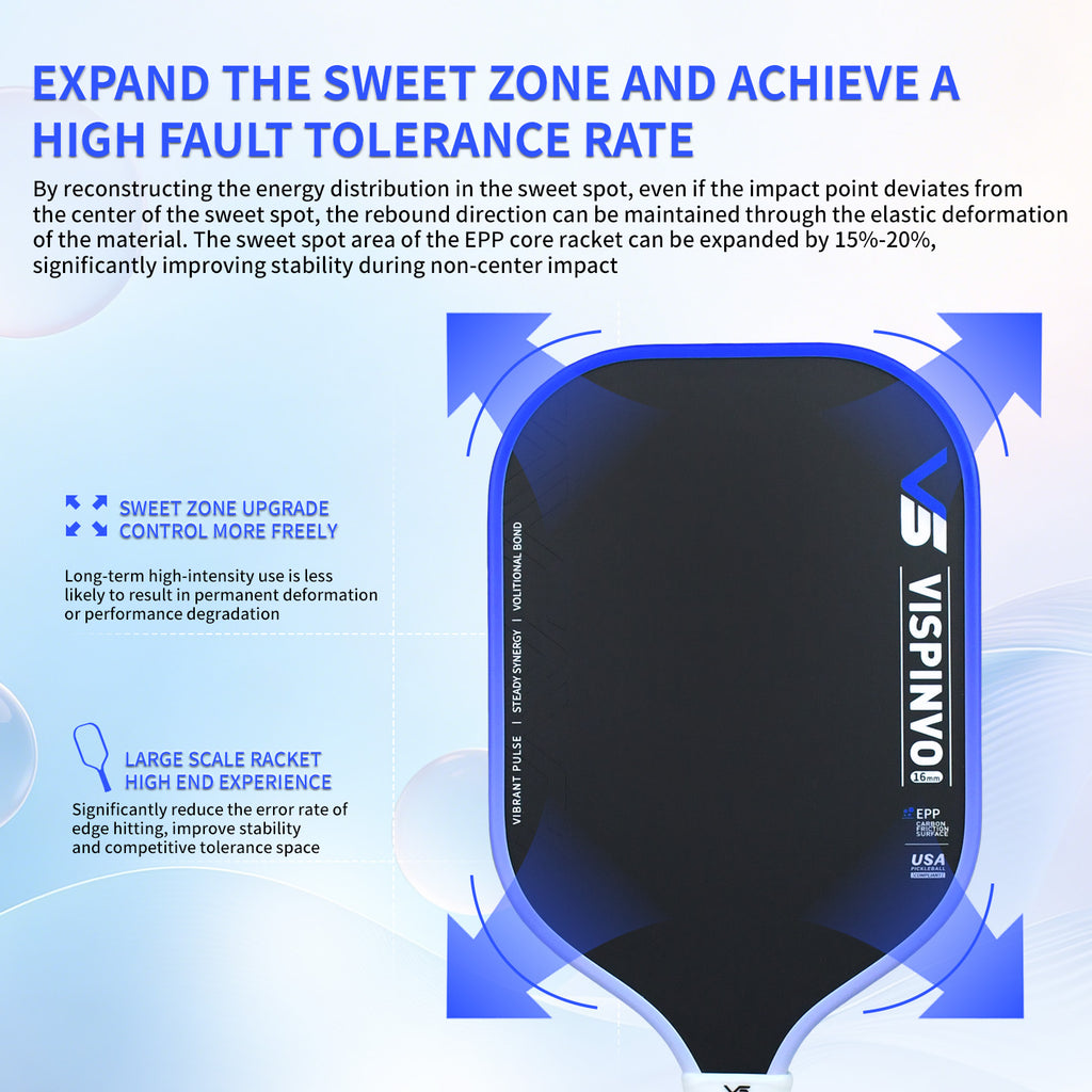 VSPINVO Apex Critical EPP 5th Generation T700 Carbon Fiber Pickleball Paddle