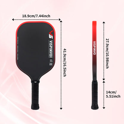 Apex Series/USAPA Certified Paddle/Quantum MPP/5th Generation Pickleball Paddle/Toray T700 Carbon Fibre/Hot Pressed Integrated/Microporous Core Double-Layer Foam/Fully Equipped Gift Set