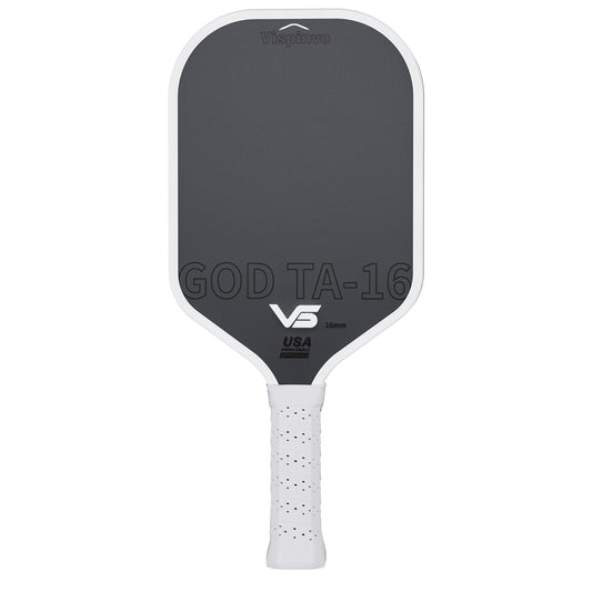 Vispinvo GOD TA-16 Training and Entertainment Carbon Fiber Pickleball Paddle Toray T700 USAPA Authenticated 16mm Thickness